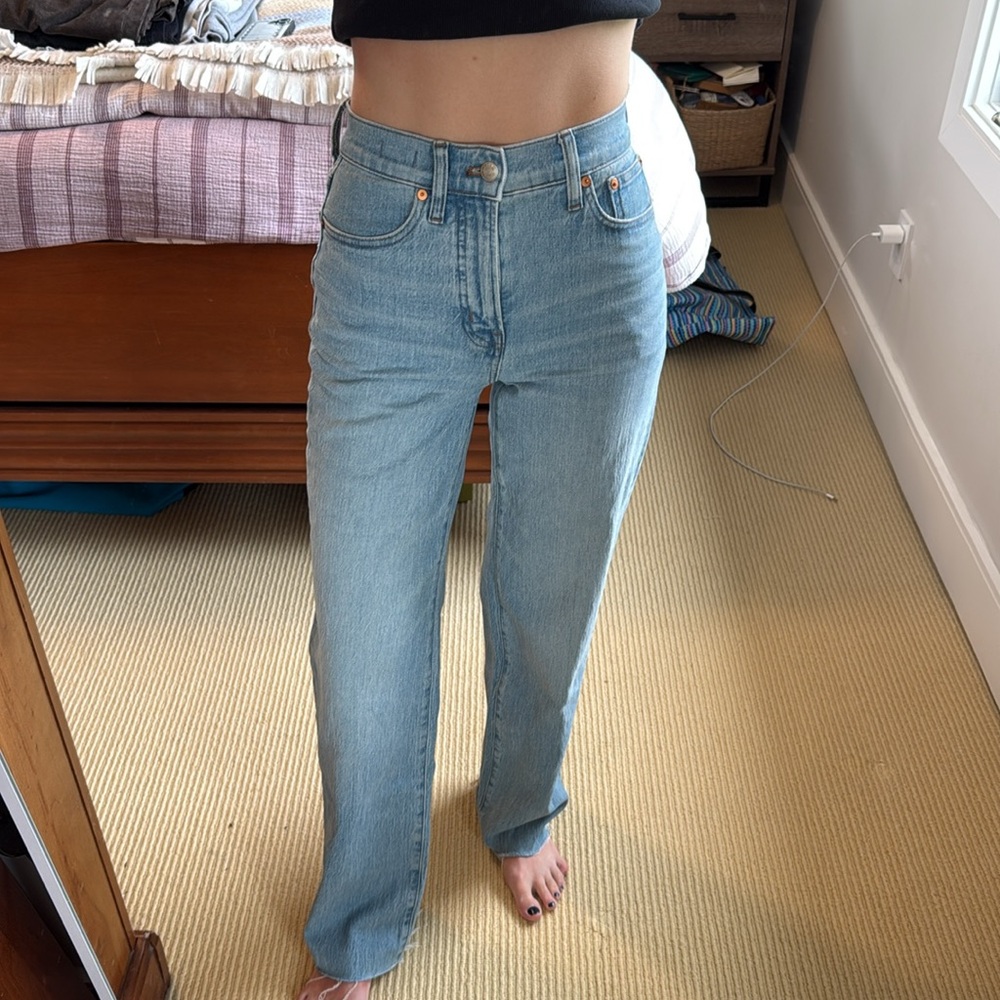 Madewell Perfect Vintage Wide-Leg Crop Jeans - Size 23 Taller